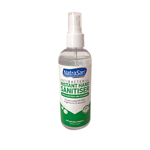 NatraSan Antibacterial Instant Hand Sanitiser Spray Aloe Vera & Cucumber 200ml